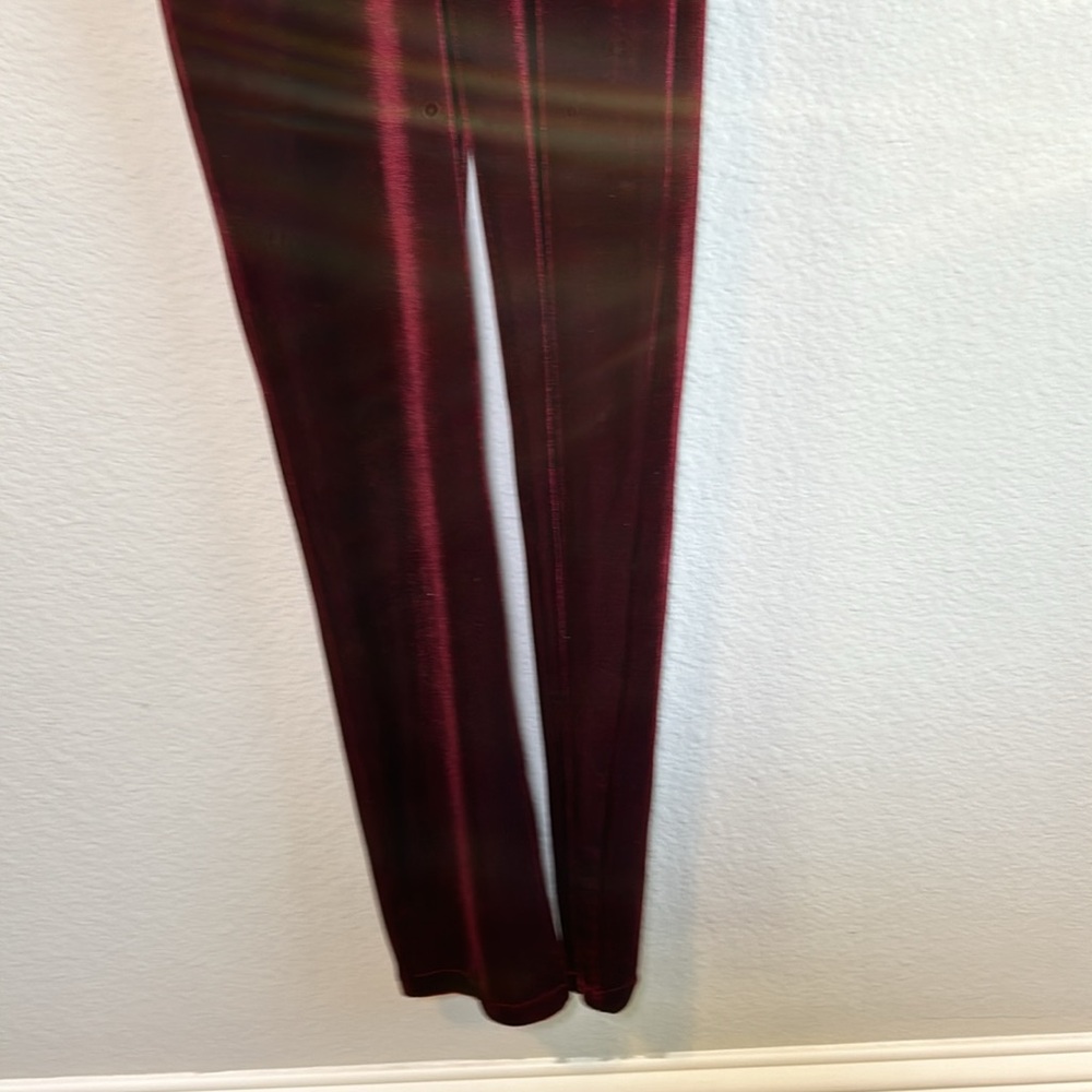Do+Be | "Spin Me Round" Burgundy Velvet Jumpsuit | Small - Picture 6 of 10